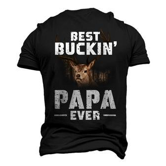 Best Buckin Papa Ever Deer Hunting Hunter Men Dad Men's 3D T-shirt Back Print - Seseable