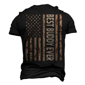 Best Buddy Ever Us American Flag Grandpa Fathers Day Men's 3D T-shirt Back Print - Seseable