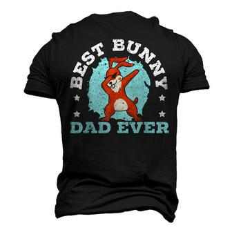 Best Bunny Dad Ever Rabbit Lover Fathers Day Daddy Men's 3D T-shirt Back Print - Seseable