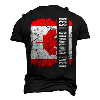 Best Canadian Grandma Ever Canada Flag Men's 3D T-shirt Back Print - Seseable