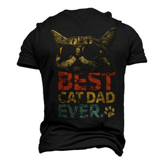 Best Cat Dad Ever For Dad On Fathers Day Cat Daddy Men's 3D T-shirt Back Print - Seseable