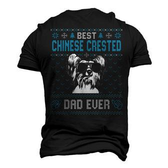 Best Chinese Crested Dad Ever Ugly Christmas For Dog Dad Men's 3D T-shirt Back Print - Seseable