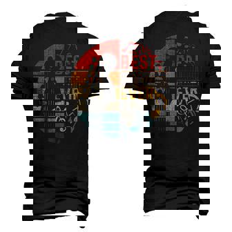 Best Guitar Dad Ever Retro Vintage Guitar Dad Fathers Day Men's 3D T-Shirt Back Print | Mazezy