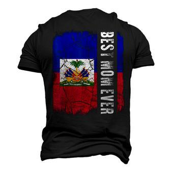 Best Haitian Mom Ever Haiti Flag Men's 3D T-shirt Back Print - Seseable