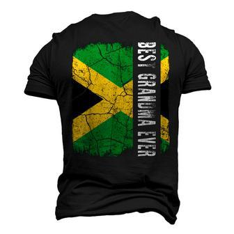 Best Jamaican Grandma Ever Jamaica Flag Men's 3D T-shirt Back Print - Seseable