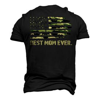 Best Mom Ever Camo American Flag Men's 3D T-shirt Back Print - Seseable