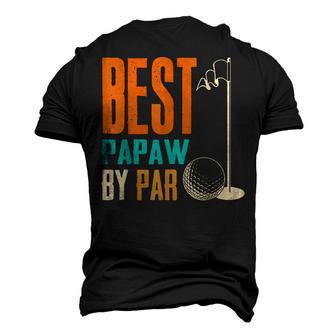 Best Papaw By Par Vintage Retro Golf Lover Grandpa Men's 3D T-Shirt Back Print | Mazezy
