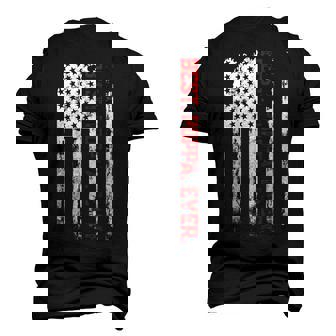 Best Poppa Ever American Usa Flag Father’S Day Poppa Men's 3D T-Shirt Back Print | Mazezy