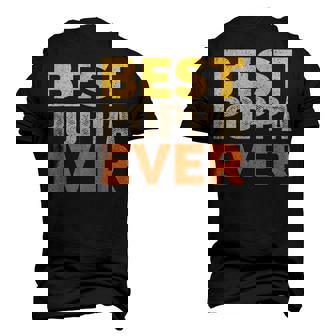 Best Poppa Ever Saying Sarcastic Retro Style Poppa Men's 3D T-Shirt Back Print | Mazezy