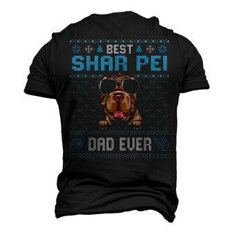 Best Shar Pei Dad Ever Ugly Christmas For Dog Dad Men's 3D T-shirt Back Print - Seseable