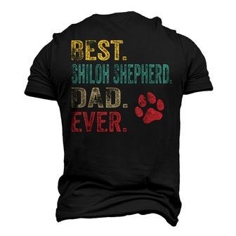 Best Shiloh Shepherd Dad Ever Vintage Father Dog Lover Men's 3D T-shirt Back Print - Seseable
