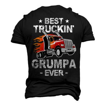 Best Truckins Grumpa Ever Trucker Grandpa Truck Men's 3D T-Shirt Back Print | Mazezy