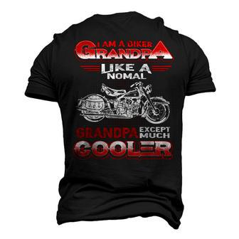 I Am A Biker Grandpa Cool Motorbike Chopper Men's 3D T-Shirt Back Print | Mazezy