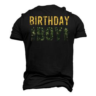 Birthday Boy Army Military Party Camouflage Lover Men's 3D T-Shirt Back Print | Mazezy