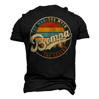 Bompa The Man Myth Legend Family Daddy Grandpa Fathers Day Men's 3D T-shirt Back Print - Seseable