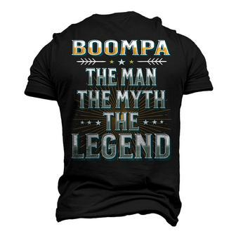 Boompa The Man The Myth The Legend Fathers Day Grandad Men's 3D T-shirt Back Print - Seseable