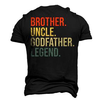 Brother Uncle Godfather Legend Fun Best Uncle Men's 3D T-Shirt Back Print | Mazezy