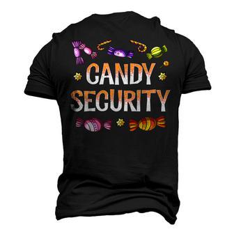 Candy Security Parents Halloween Costume Mom Dad Men's 3D T-Shirt Back Print | Mazezy