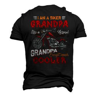 Car Bike Motorcycle Lover I Am A Cool Biker Grandpa Men's 3D T-Shirt Back Print | Mazezy
