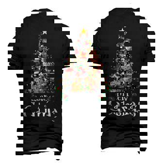 Cat Mom Cat Dad Christmas Cat Merry Catmas Cute Cat Men's 3D T-Shirt Back Print | Mazezy