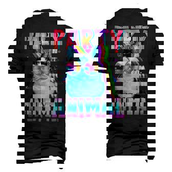 Cat Party Animal Colorful Cat Lover Cat Dad Cat Mom Men's 3D T-Shirt Back Print | Mazezy