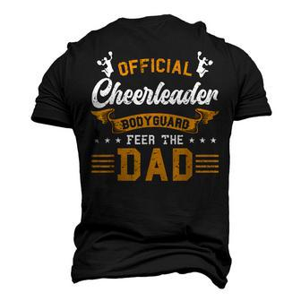 Cheer Dad Fathers Day Official Cheerleader Bodyguard Men's 3D T-Shirt Back Print | Mazezy