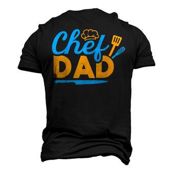 Chef Dad Sous Chefs Culinary Kitchen Cooking Lovers Men's 3D T-Shirt Back Print | Mazezy