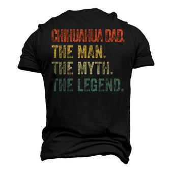 Chihuahua Dad The Man Myth Legend Retro Men's 3D T-shirt Back Print - Seseable