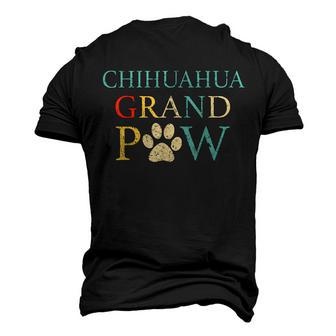 Chihuahua Grand Paw Vintage Dogs Lovers Fathers Day Men's 3D T-Shirt Back Print | Mazezy