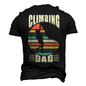Climbing Dad Expert Mountain Rock Climber Father Men's 3D T-Shirt Back Print | Mazezy