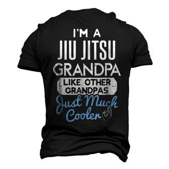 Cool Fathers Day Jiu Jitsu Grandpa Men's 3D T-Shirt Back Print | Mazezy