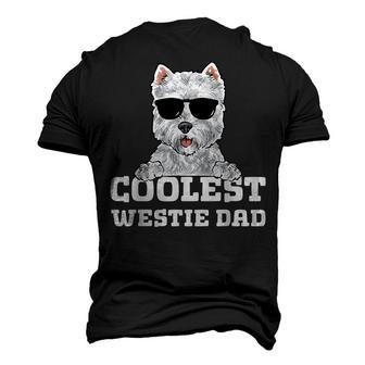 Coolest Westie Dad West Highland White Terrier Men's 3D T-Shirt Back Print | Mazezy