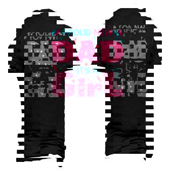 Cute Proud Of New Dad Its A Girl For New Dad Fathers Day Men's 3D T-Shirt Back Print | Mazezy