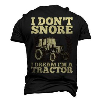 Cute Tractor For Men Dad Kids Agriculture Farmer Snore Truck Men's 3D T-Shirt Back Print | Mazezy