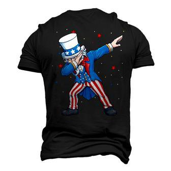 Dabbing Uncle Sam 4Th Of July Kids Boys Men Men's 3D T-Shirt Back Print | Mazezy
