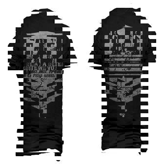 Dad Dedicated And Devoted To God & Freedom Men's 3D T-Shirt Back Print | Mazezy