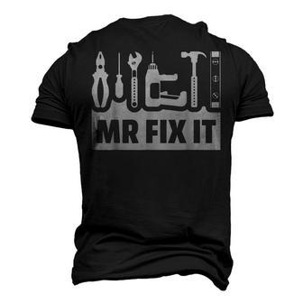Dad Mr Fix It Fathers Day For Father Of A Son Daddy Men's 3D T-Shirt Back Print | Mazezy