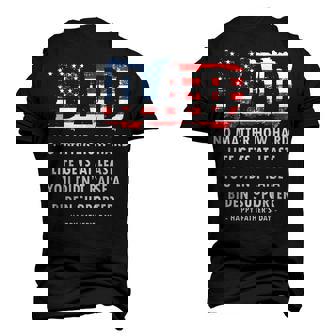 Dad No Matter How Hard Life Gets At Least Happy Fathers Day Men's 3D T-Shirt Back Print | Mazezy