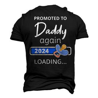 Daddy Again 2024 Loading Father To Be Promoted To Dad Men's 3D T-Shirt Back Print | Mazezy