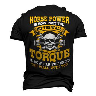 Diesel Mechanic Horse Power Is How Fast You Go Men's 3D T-Shirt Back Print | Mazezy