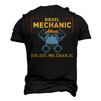 Diesel Mechanic Noun Definition Dictionary Men's 3D T-Shirt Back Print | Mazezy