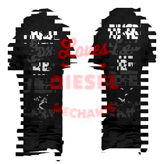 Diesel Mechanic Wife Girlfriend On Back Men's 3D T-Shirt Back Print | Mazezy