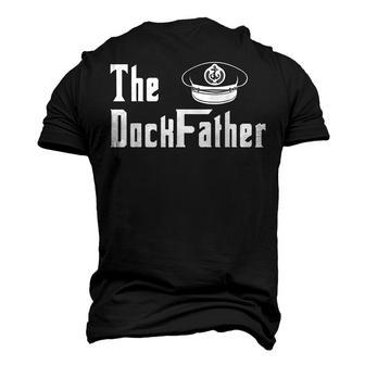 The Dock Father Captain Of The Boat Dad Fathers Day Men's 3D T-Shirt Back Print