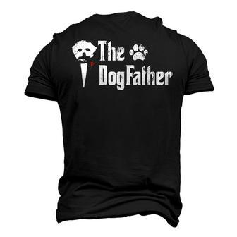 The Dogfather Maltese Dog Dad Fathers Day Men's 3D T-Shirt Back Print | Mazezy