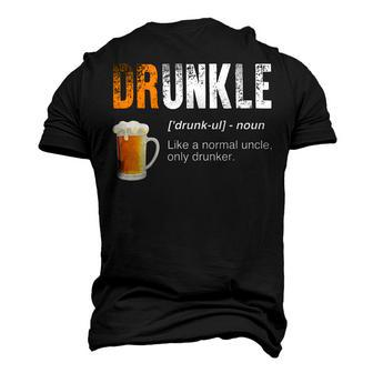 Drunkle Like A Normal Uncle Only Drunker Beer Men's 3D T-Shirt Back Print | Mazezy CA