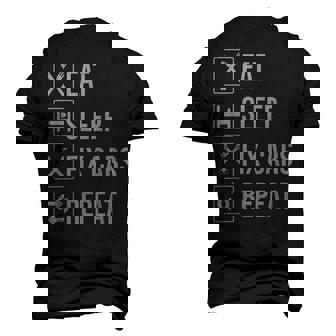 Eat Sleep Fix Cars Auto Mechanic Mechanic Men's 3D T-Shirt Back Print | Mazezy
