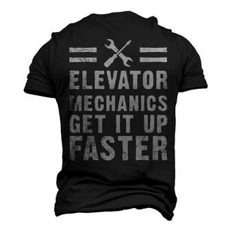 Elevator Mechanic Adult Humor Men's 3D T-Shirt Back Print | Mazezy