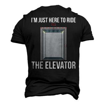 Elevator Mechanic Engineer Ride The Elevator Technician Men's 3D T-Shirt Back Print | Mazezy