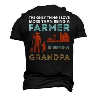 Farmer Grandpa From Grandaughter Grandson Fathers Day Men's 3D T-Shirt Back Print | Mazezy