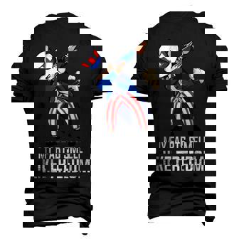 My Farts Smell Like Freedom Dabbing Uncle 4Th Of July Men's 3D T-Shirt Back Print | Mazezy